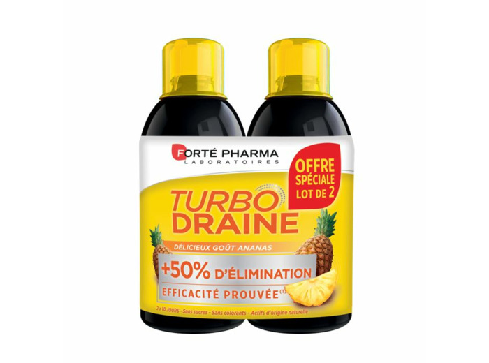 FORTE PH TURBODRAINE LOT /ANANAS 2X500ML