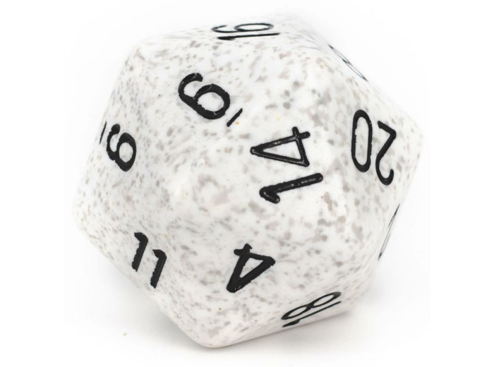 CHESSEX - D20 JUMBO 34 mm - GRANITE Arctic Camo