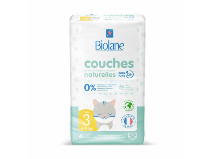 BIOLANE COUCHES ECOLOGIQUES T3 X52
