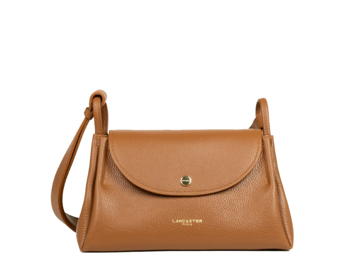 Lancaster Accordéon Double Grand Sac Trotteur 470-89 Camel-In-Orange