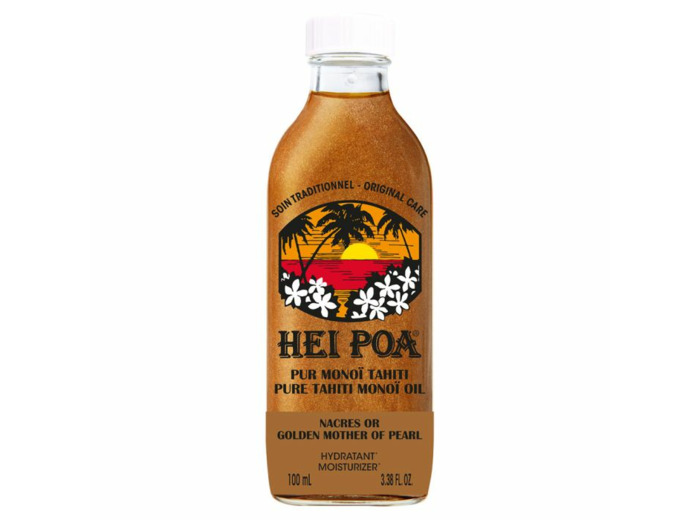 Pur Monoi Tahiti Nacres Or 100ml Hei Poa