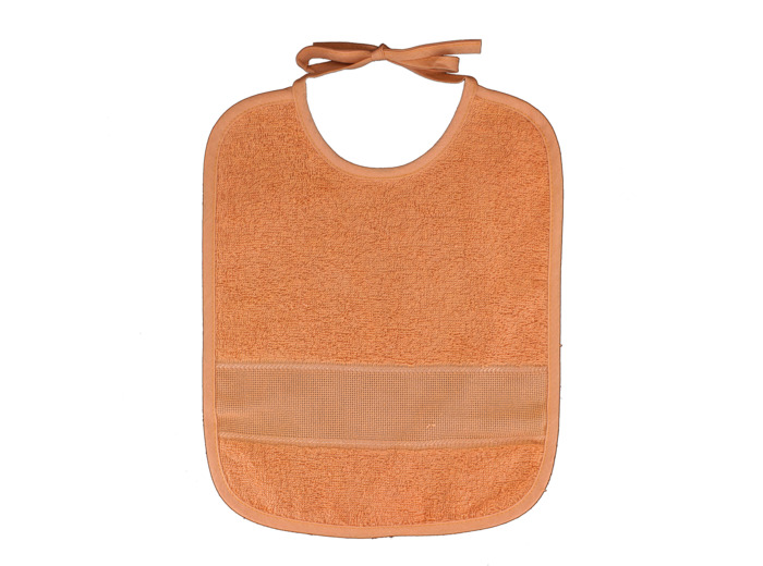 Bavoir à broder - orange