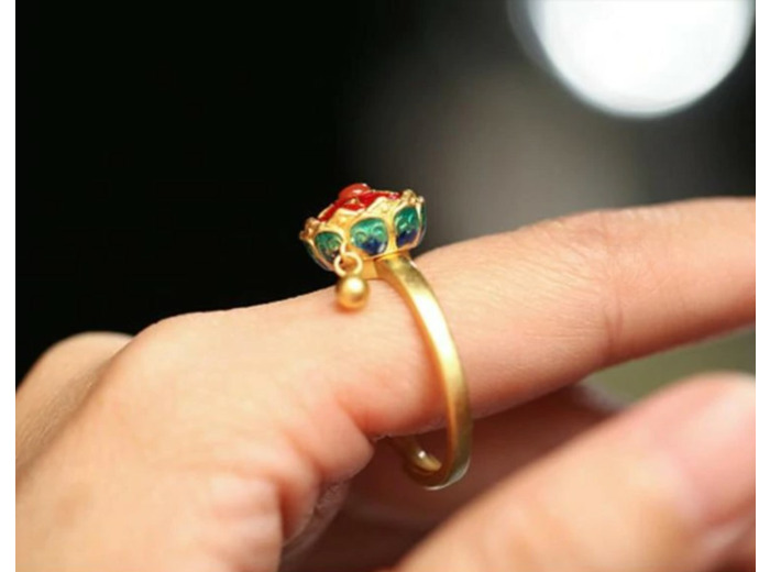 Bague roue de prière rotatif