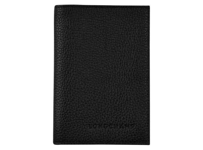 Longchamp Le Foulonné Etui passeport Noir