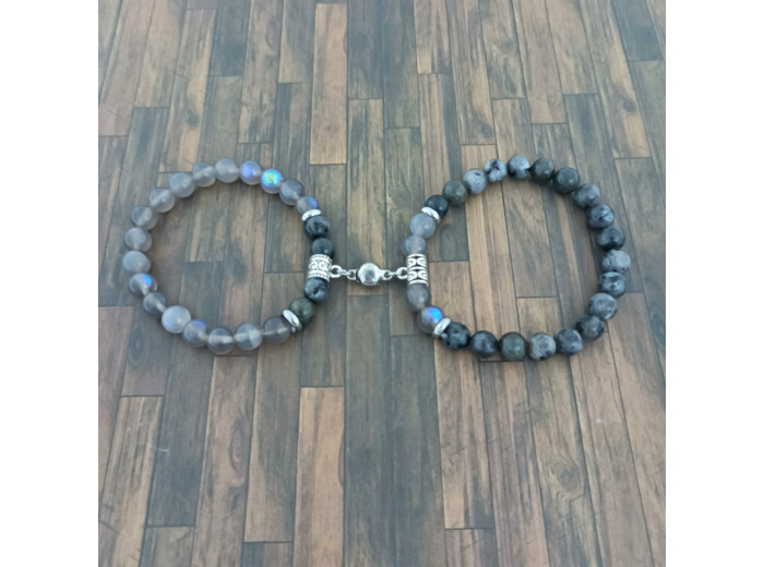 Bracelet de couple Labradorite