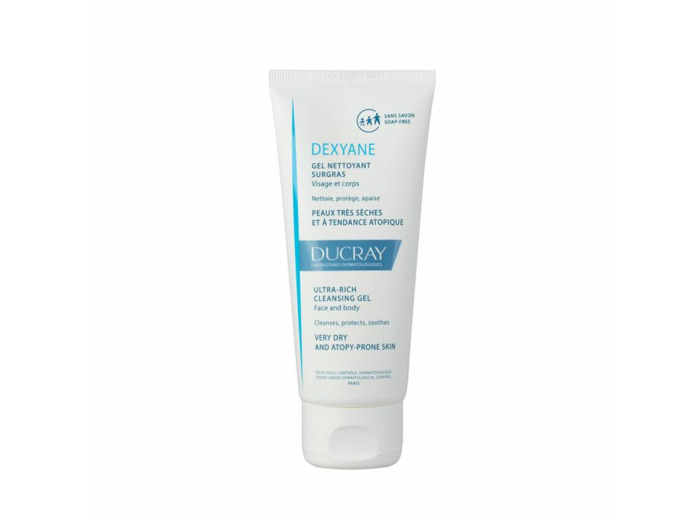 Gel Nettoyant Surgras Visage Et Corps 100ml Dexyane Peaux Tres Seches A Tendance Atopique Ducray