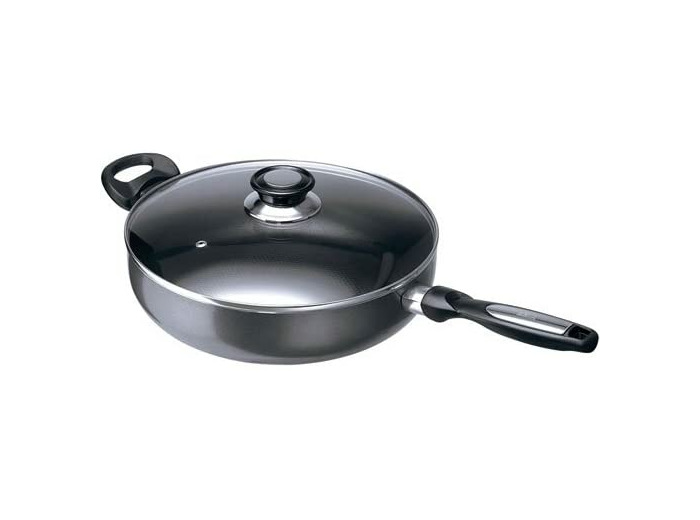 Beka 13075284 Pro Induc Anthracite sauteuse + couvercle verre en aluminium intérieur revêtu 28 cm