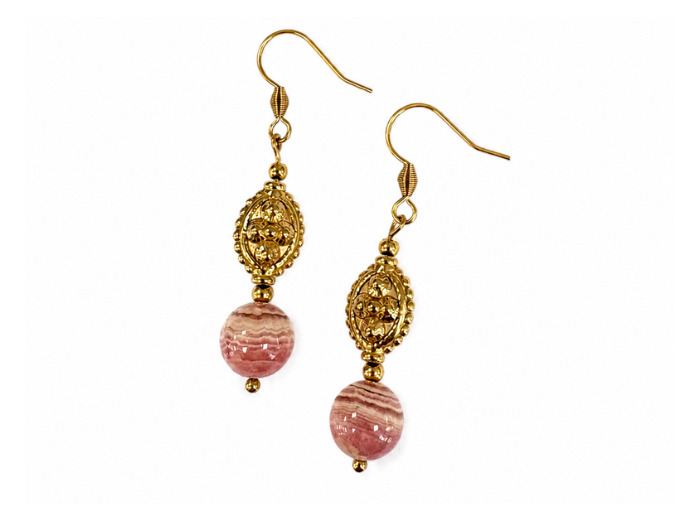 BOUCLES ÉLÉNA RHODOCHROSITE