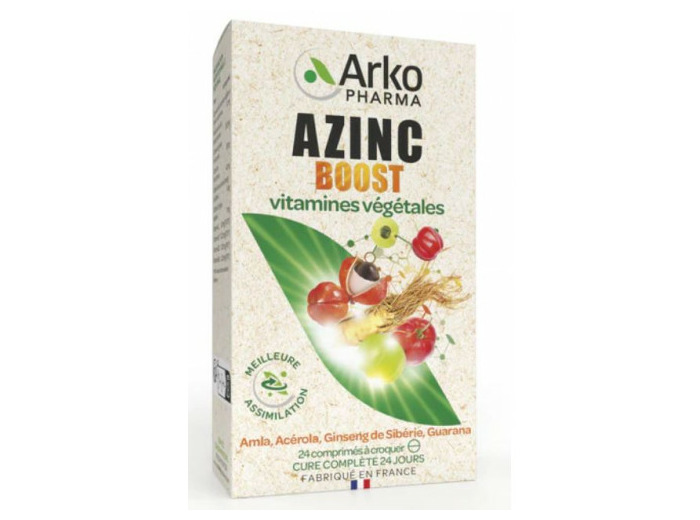 Vitamines Végétales 24 comprimés Azinc Boost Arkopharma