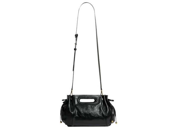 Gérard Darel Le Mini Dany Cuir effet froissé noir