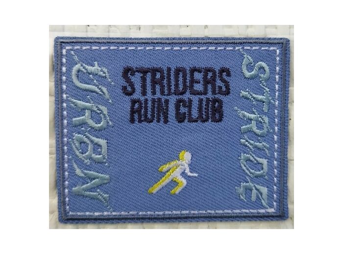 Écusson autocollant - Coureur bleu STRIDERS Run Club