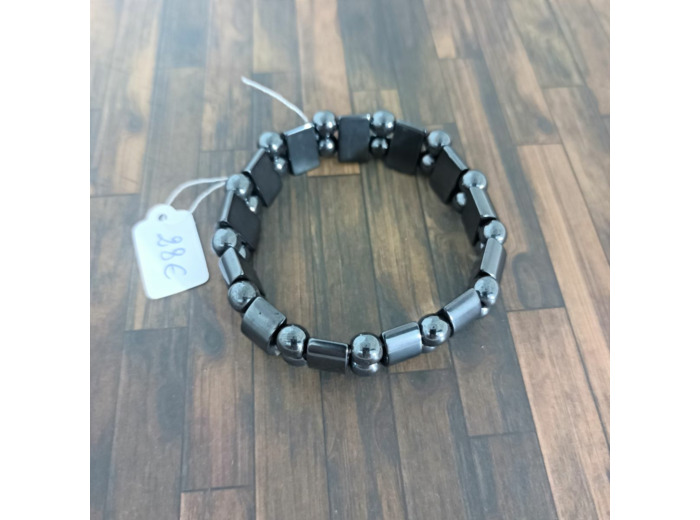 Bracelet double en hématite