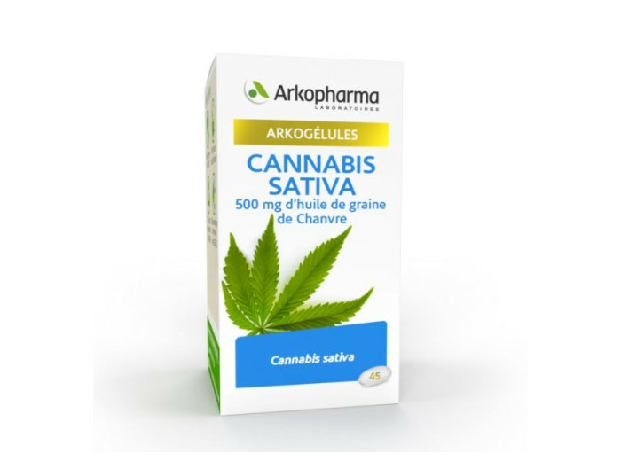 Cannabis Sativa x45 capsules Arkogélules Arkopharma