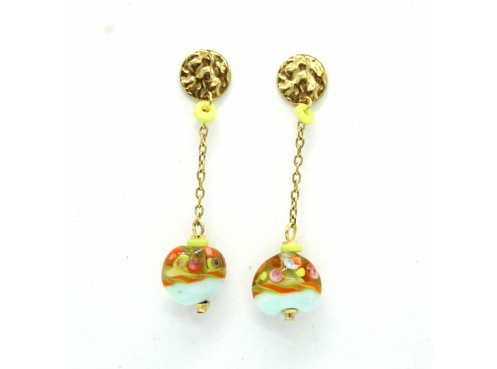 Boucles d'oreilles Citrus Coral