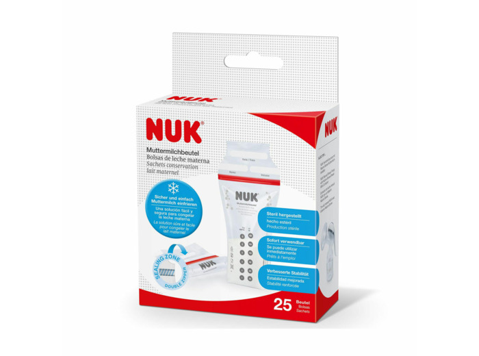 25 sachets de conservation lait maternel