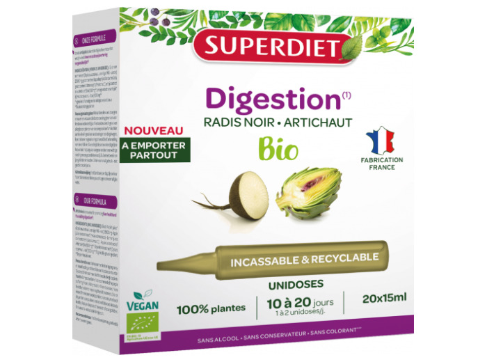 Quator Bien-être du foie Bio 20 unidoses de 15ml Superdiet