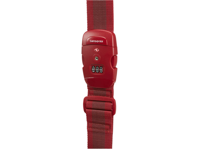 Samsonite Accessoires Voyage Sangle Code TSA Rouge