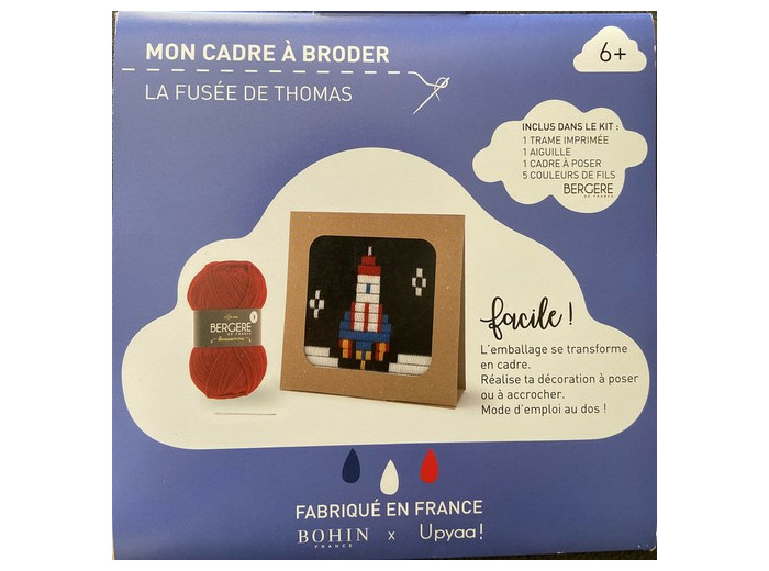 Kit à broder La fusée de Thomas
