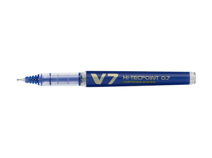 Roller Pilot Hi-tecpoint V7 Rechargeable - Bleu