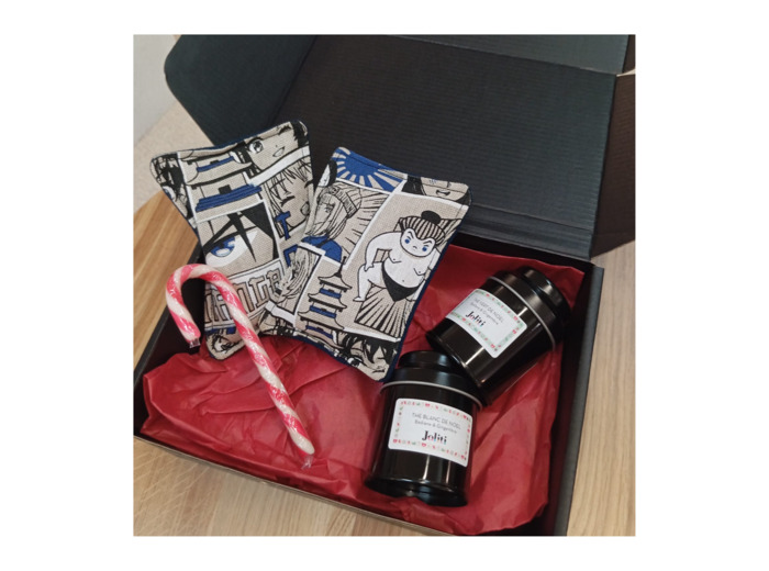 Coffret cadeau Chaufferettes et infusions - Motif manga