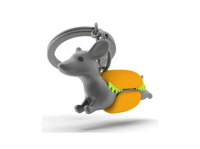 Metalmorphose Porte-clés Teckel Hot Dog