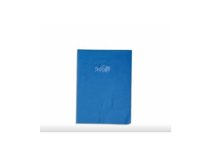 Protège-cahier "Grain cuir" - 17x22 - Bleu