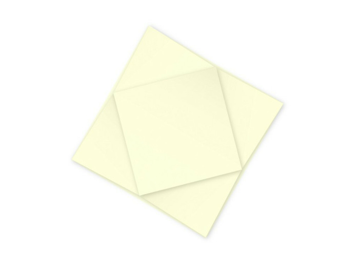 Cartes losanges 160x160 mm "Pollen" - Ivoire