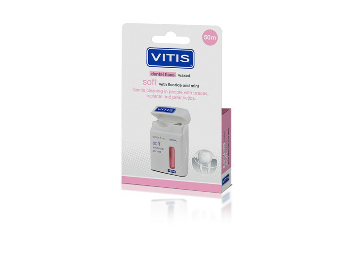 VITIS DENTAL FLOSS ROS 50M 1