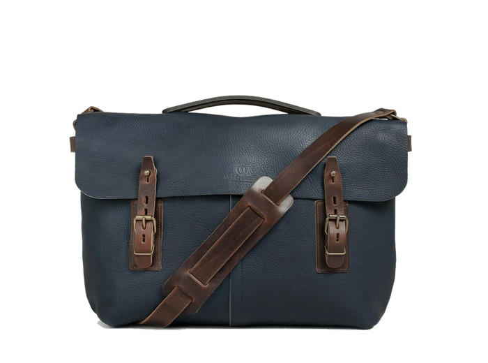 Bleu de Chauffe Sac Besace Lucien Bleu Marine