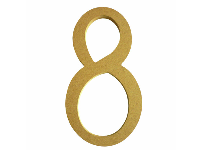 Chiffre "8" Mdf - 22 cm