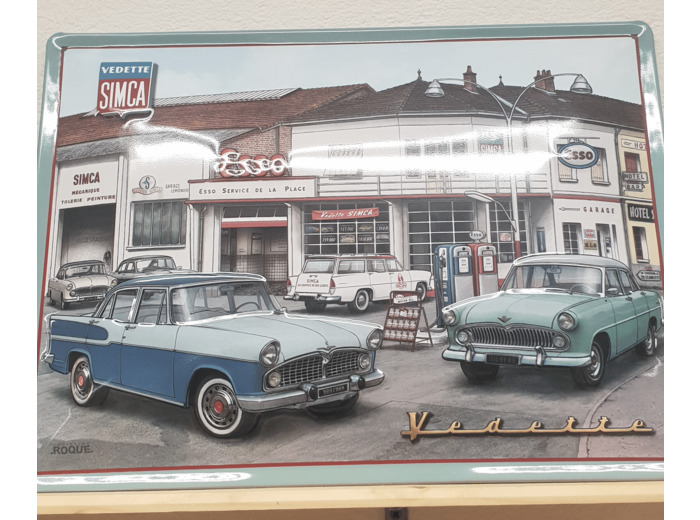 Tôle imprimée relief simca