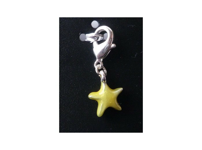 Pendentif étoile jaune