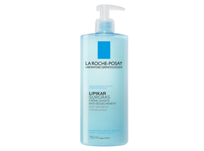 Creme lavante douche Surgras bebe a l'adulte 750ml Lipikar Peaux seches La Roche-Posay