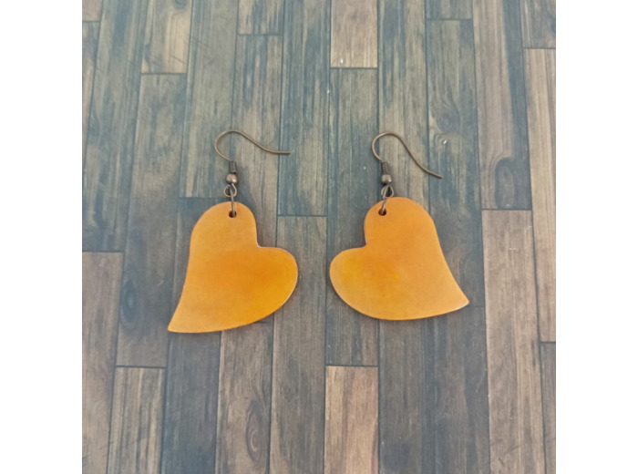 Boucles d'oreilles Valentine orange