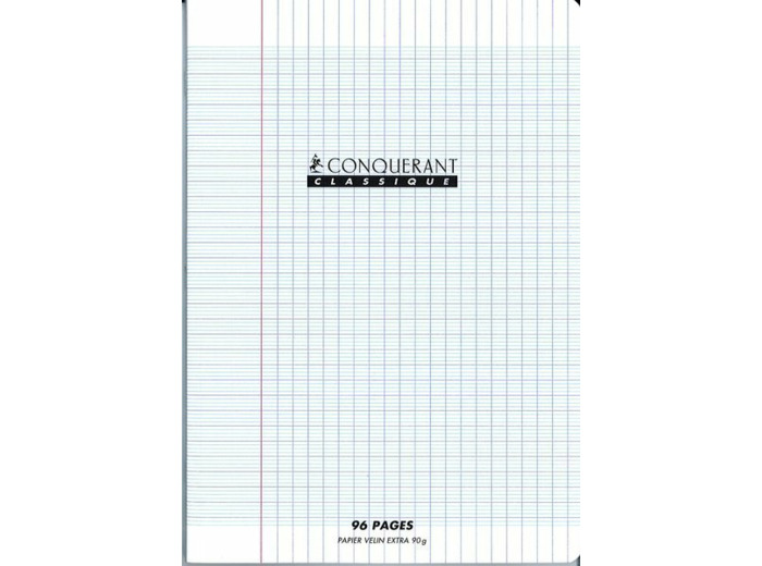 Cahier 17x22 - 96 pages - Séyès - Polypro incolore