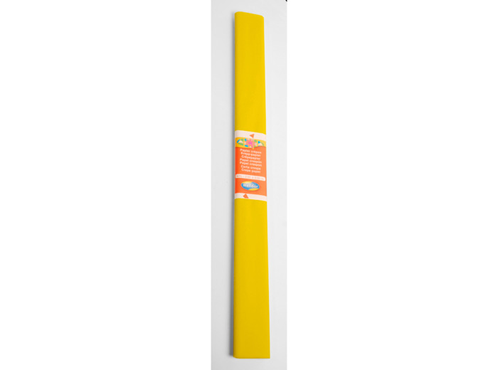 Rouleau de papier crépon - Jaune citron