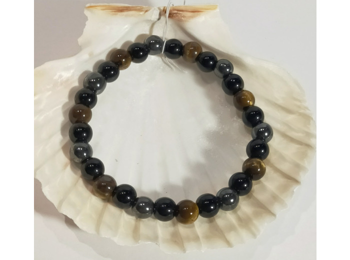 Obsidienne, œil de tigre, hématite