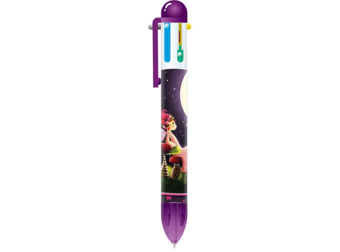 Stylo bille 6 couleurs "Miss Jolie Fée"