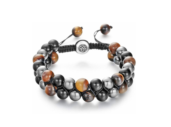 Bracelet double en pierres naturelles