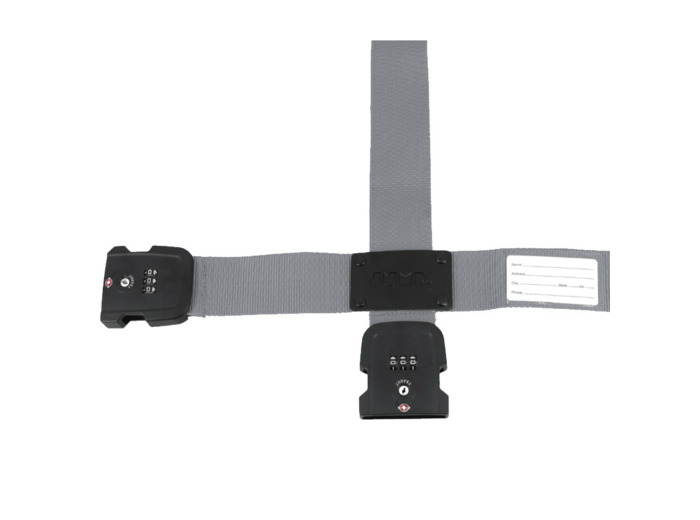 Jump Accessoires Voyage Double Sangle Code TSA Gris Clair