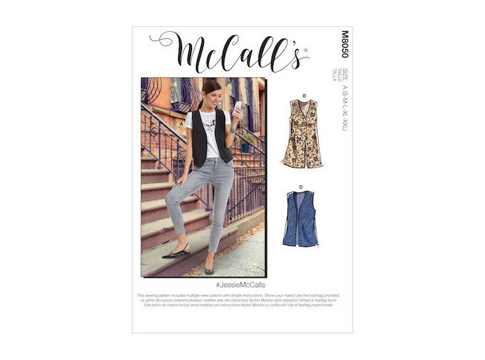 Gilets non double en deux longueurs femme - Mc Call's M8050