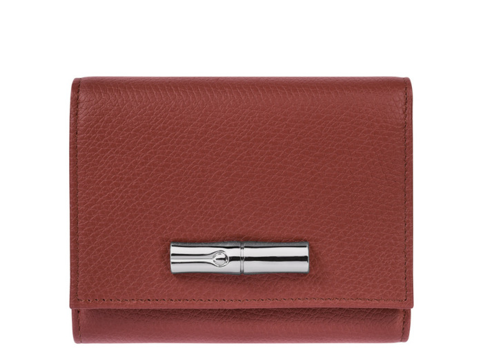 Longchamp Roseau Portefeuille Chataigne