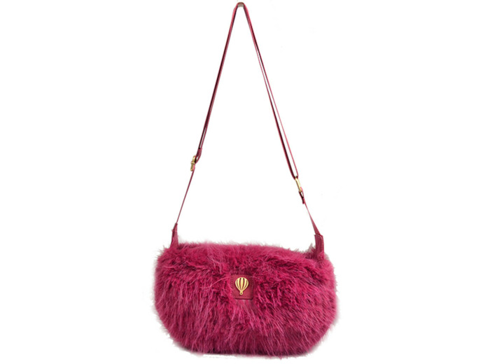 Le voyage En Panier Yeti Sac Trotteur Poils Rose