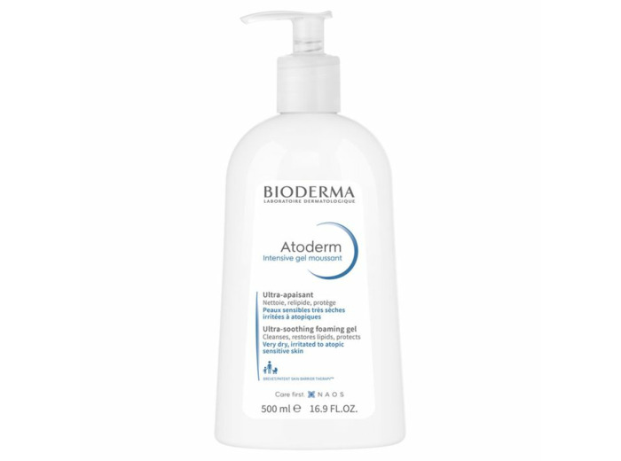 Gel Moussant Visage et Corps 500ml Atoderm Peaux Atopiques Bioderma