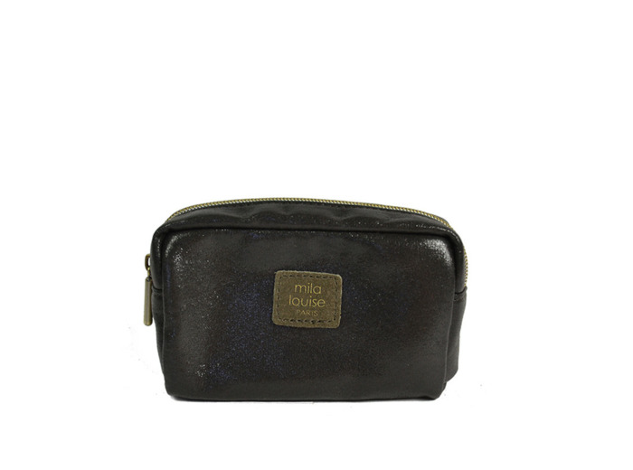 Mila Louise Pie LX1 Porte-Monnaie irisé Fumé Kaki