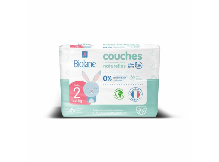 BIOLANE COUCHES ECOLOGIQUES T2 X28