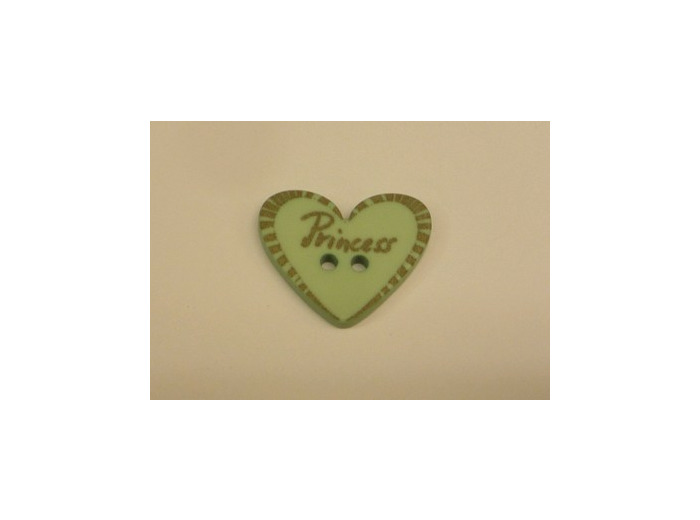 bouton coeur vert