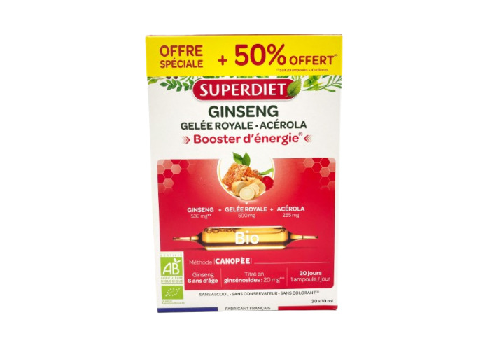 SUPERDIET GINSENG GEL ROYAL ACEROL50OFF