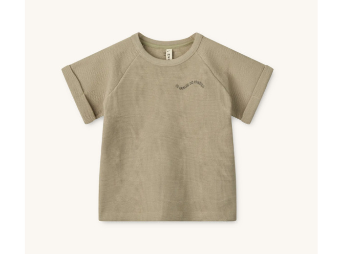T-shirt gaufré Nilo Brume