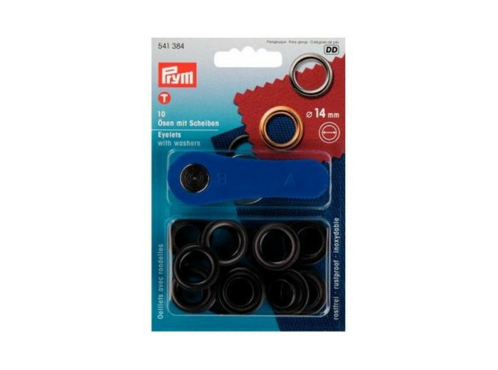 Œillets avec rondelles 14 mm - Bruni - Prym